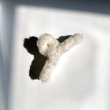 Teddy Sherpa Vegan Fur Claw Hair Clip