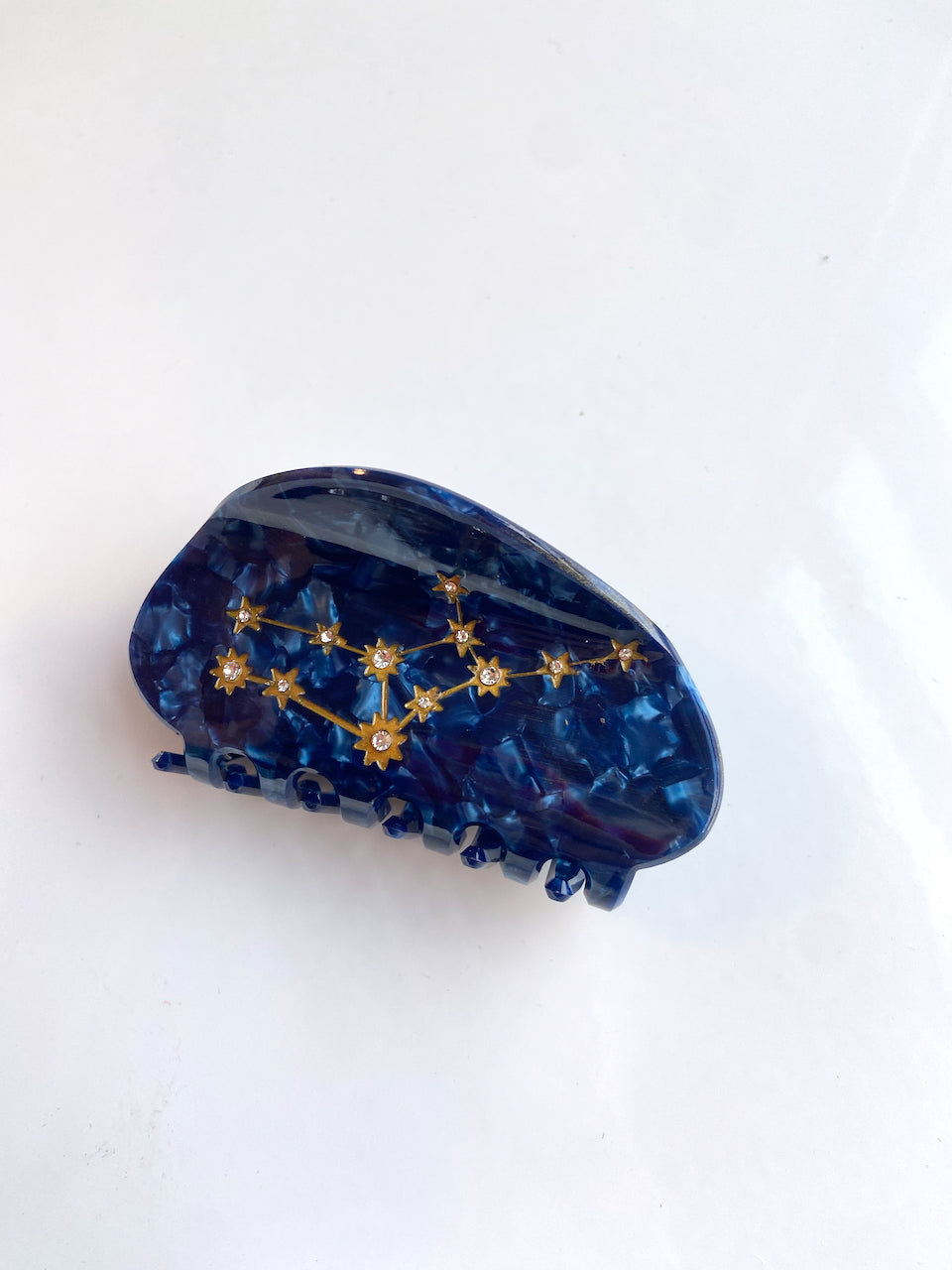 Hand-Painted Zodiac Constellation Hair Claw Clip | Eco-Friendly