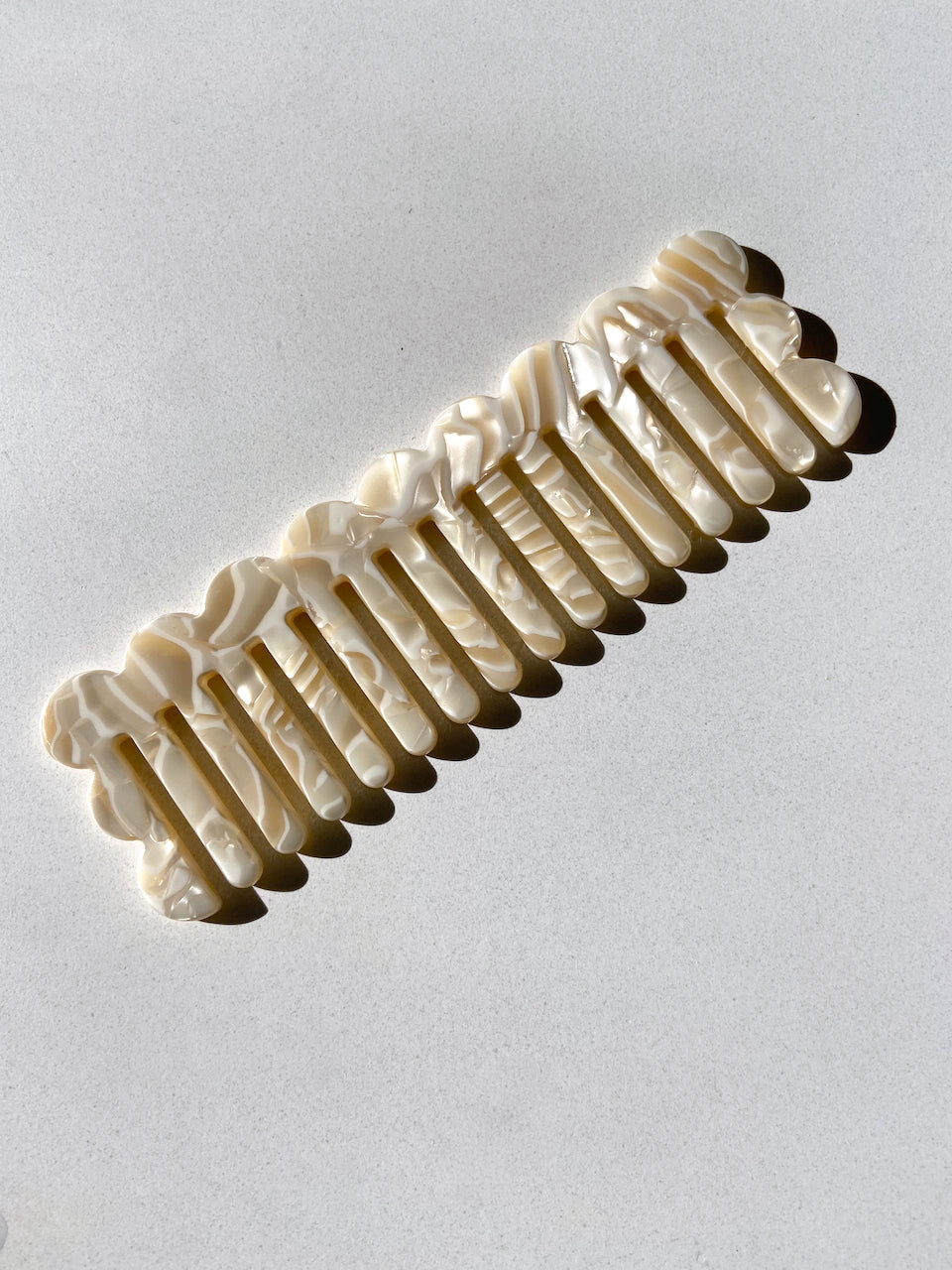 Scalloped Acetate Hair Comb | Eco-Friendly