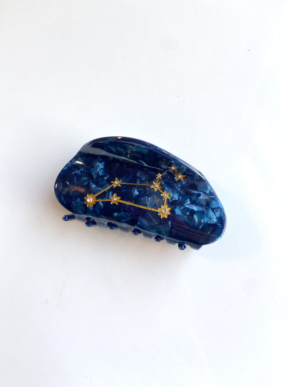 Hand-Painted Zodiac Constellation Hair Claw Clip | Eco-Friendly