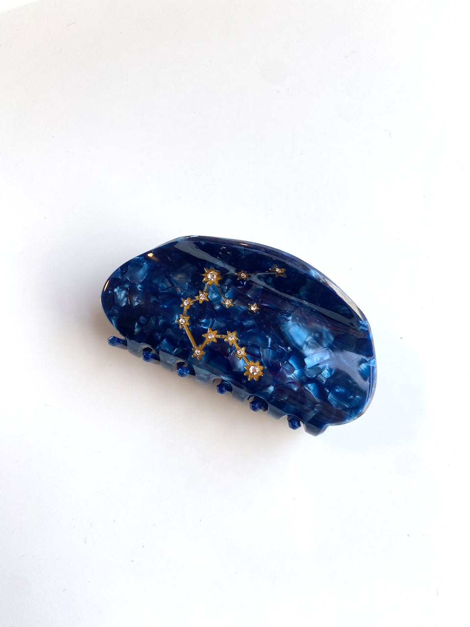 Hand-Painted Zodiac Constellation Hair Claw Clip | Eco-Friendly