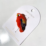 Hand-painted Parrot Bird Barrette Hair Clip | Eco-Friendly