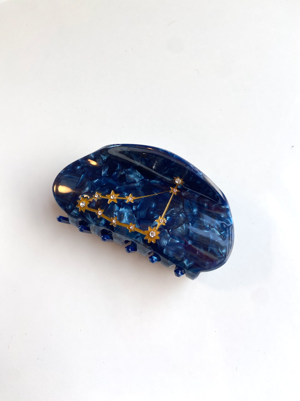 Hand-Painted Zodiac Constellation Hair Claw Clip | Eco-Friendly