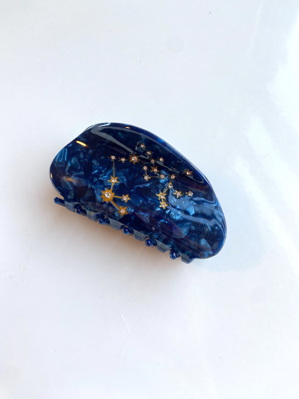 Hand-Painted Zodiac Constellation Hair Claw Clip | Eco-Friendly