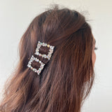 2pc Diamond Gems Barrette Hair Clip Set | Holiday