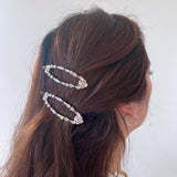 2pc Diamond Gems Barrette Hair Clip Set | Holiday