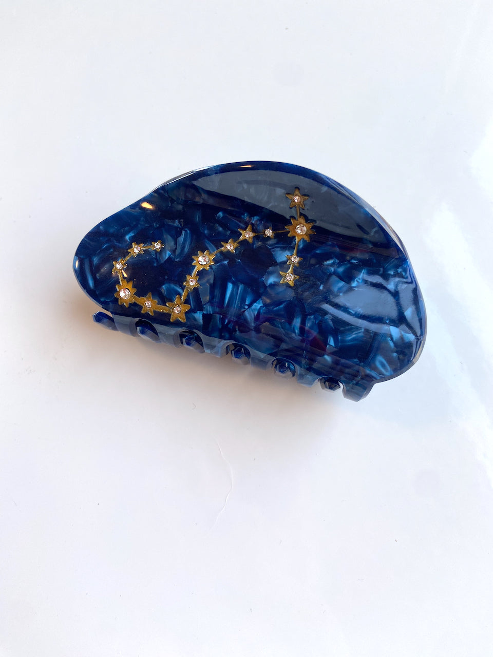 Hand-Painted Zodiac Constellation Hair Claw Clip | Eco-Friendly