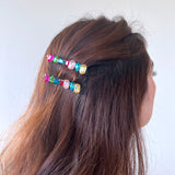 2pc Rainbow Gems Bobby Pin Hair Clip Set