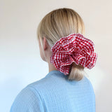 Giant Plaid Scrunchie