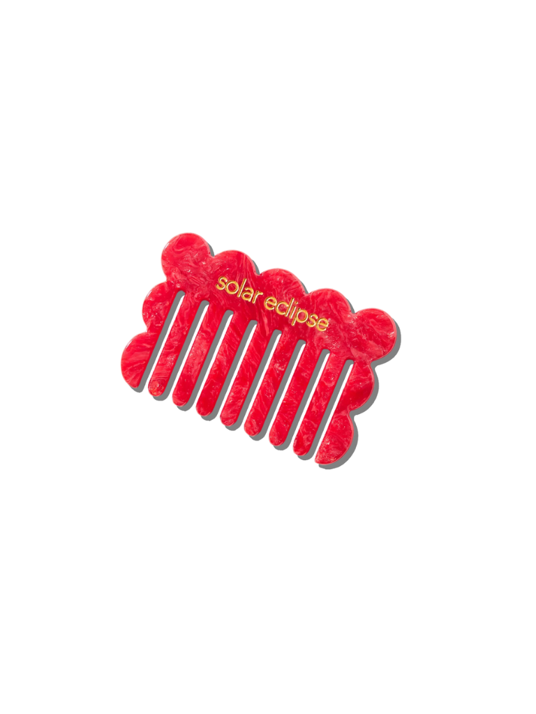 Purse Scalloped Small Acetate Hair Comb | Eco-Friendly