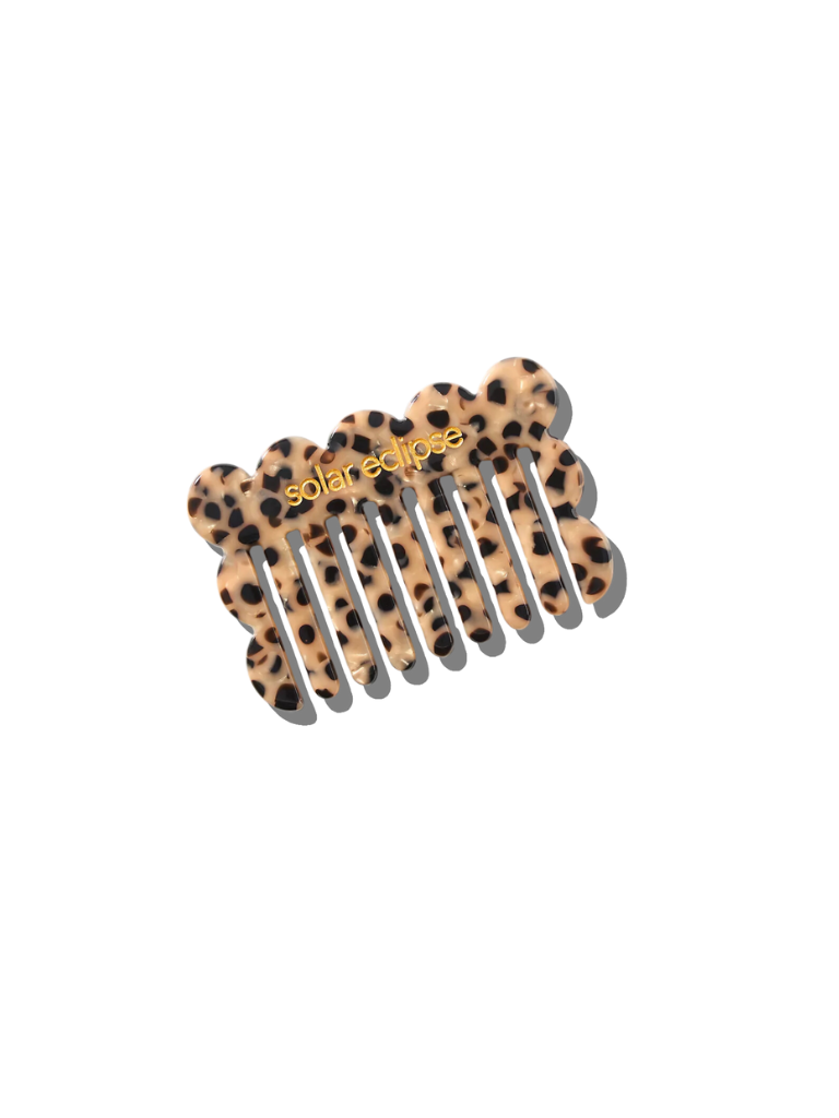 Purse Scalloped Small Acetate Hair Comb | Eco-Friendly