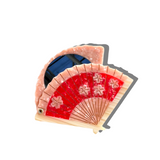 Hand-painted Blossom Fan Compact Mirror | Eco-Friendly