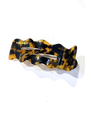 Scalloped Lay Down Acetate Claw Hair Clip | Eco-Friendly