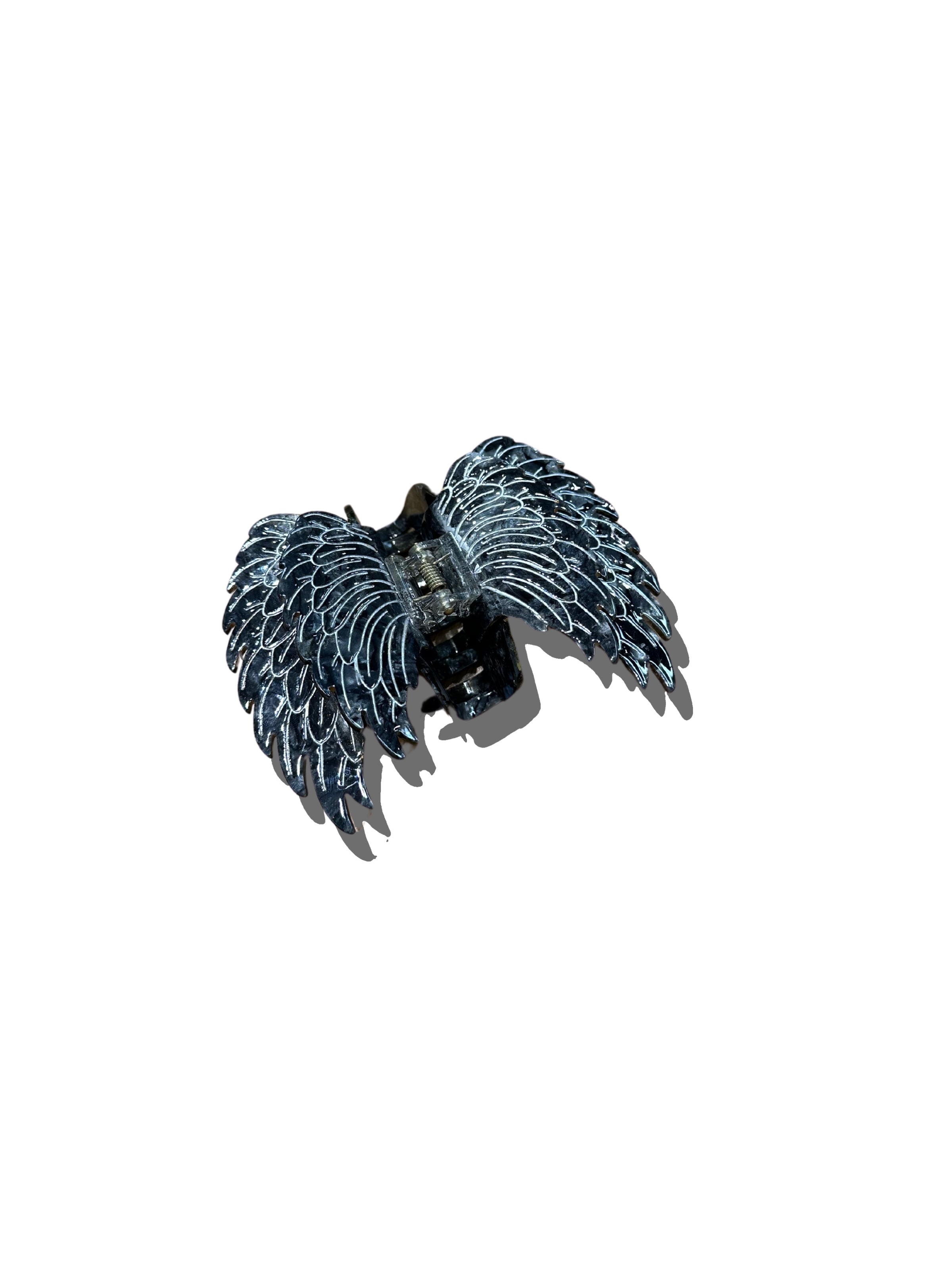 Hand-painted Angel Wings Claw Hair Clip