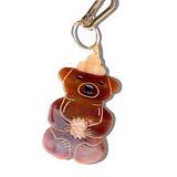 Hand-painted Honey Bear Bag Charm + Keychain | Eco-Friendly