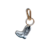 Hand-painted Cowboy Boot Bag Charm + Keychain | Eco-Friendly