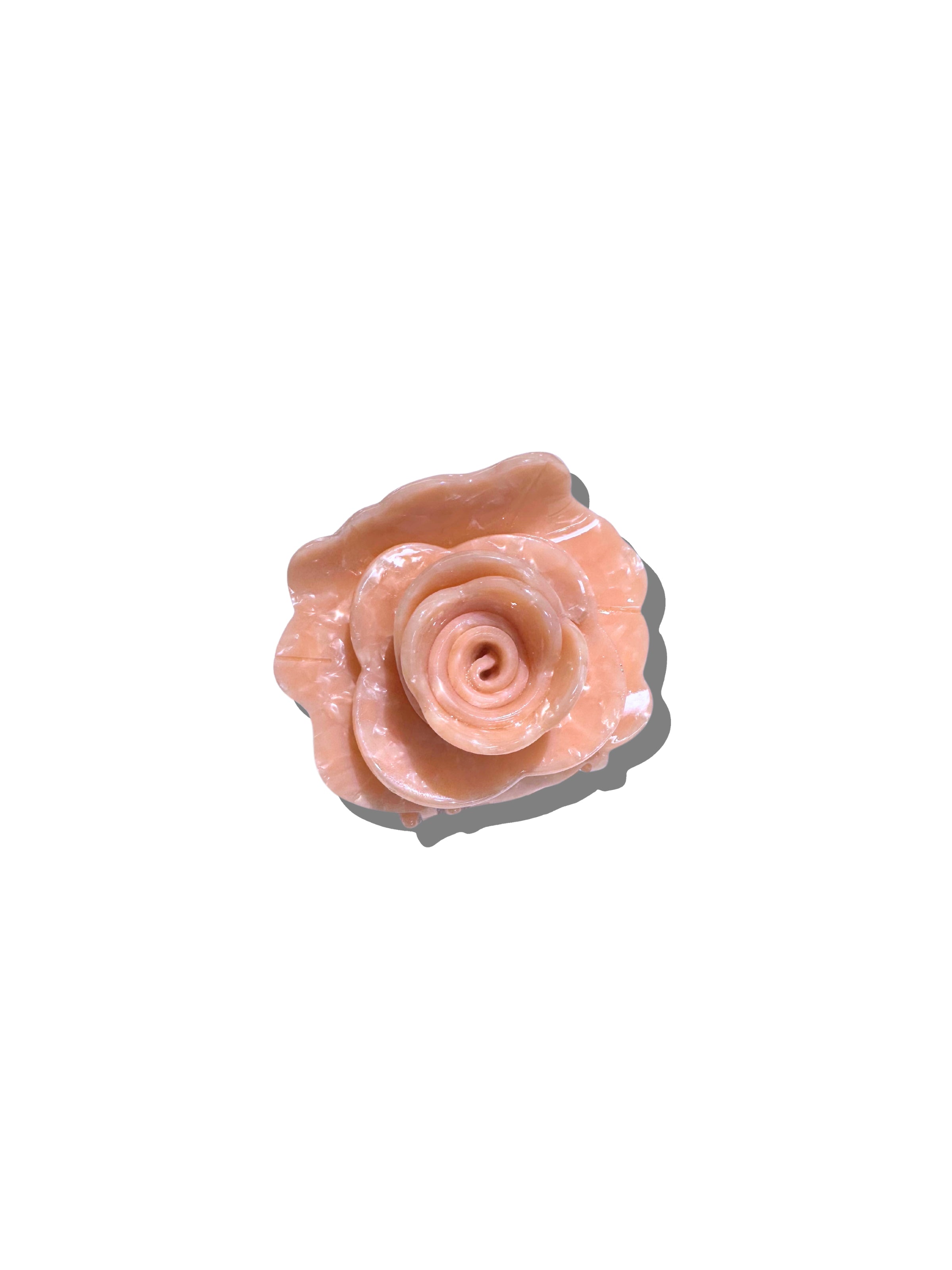 Handmade Origami Rose Flower Claw Hair Clip