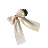 Handmade Organza Hair Bow Barrette