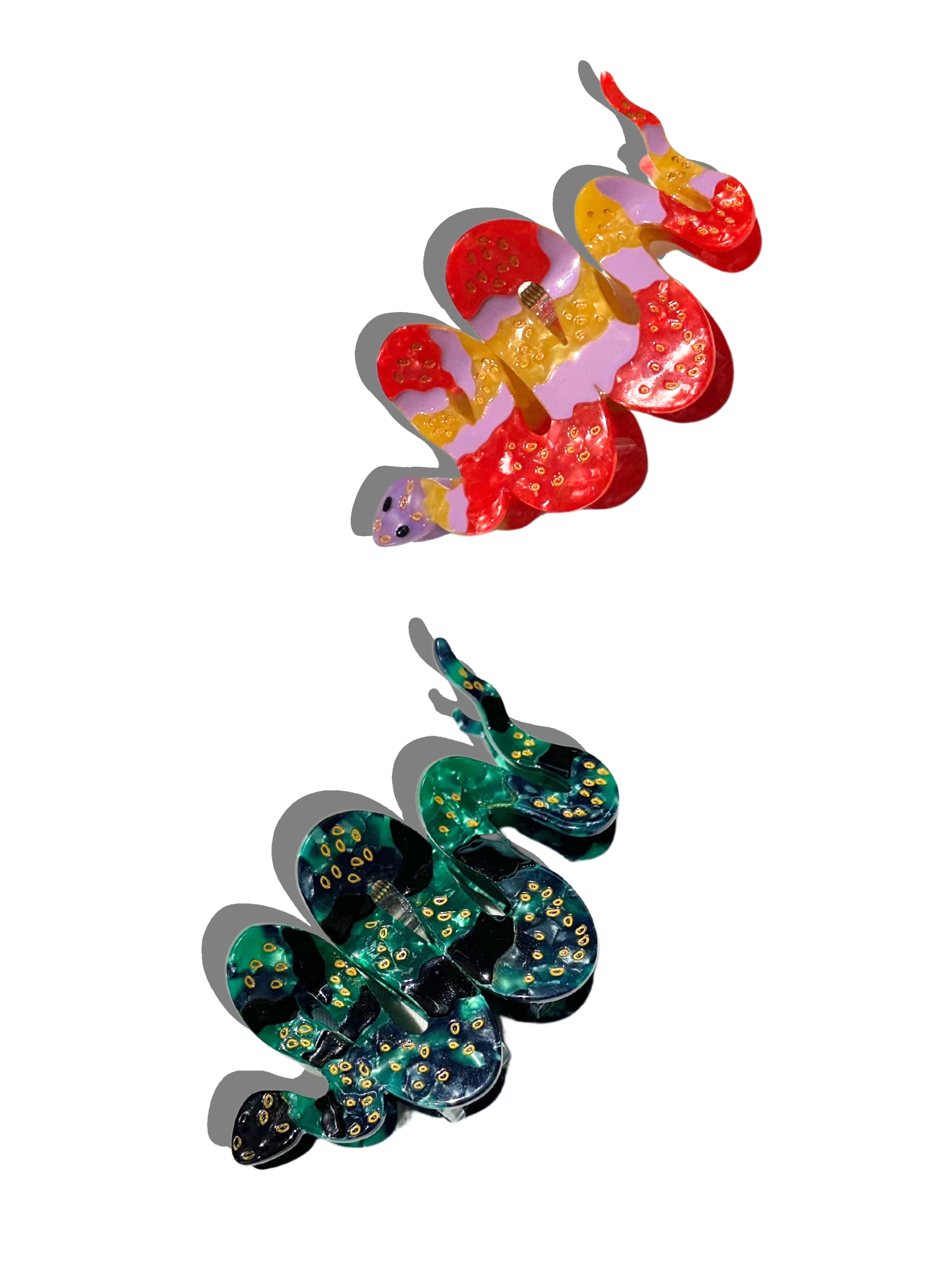 Hand-painted Snake Claw Hair Clip | Eco-Friendly – Solar Eclipse