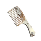 Wide Tooth Handle Acetate Hair Comb | Eco-Friendly