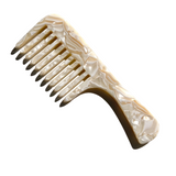 Wide Tooth Handle Acetate Hair Comb | Eco-Friendly