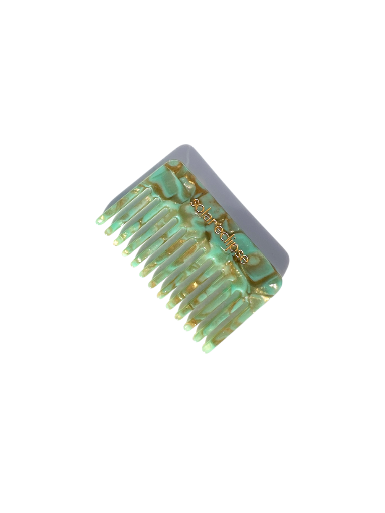 Pocket Size Wide Tooth Acetate Hair Comb | Eco-Friendly