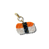 Hand-painted Sushi Bag Charm + Keychain | Eco-Friendly