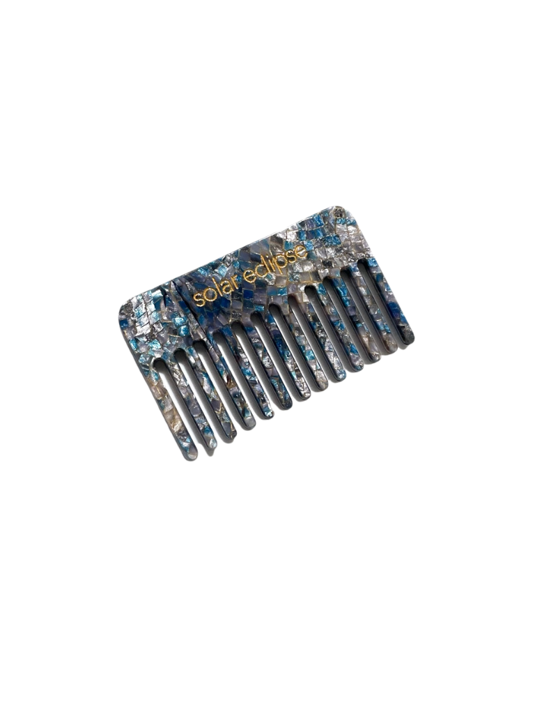 Pocket Size Wide Tooth Acetate Hair Comb | Eco-Friendly