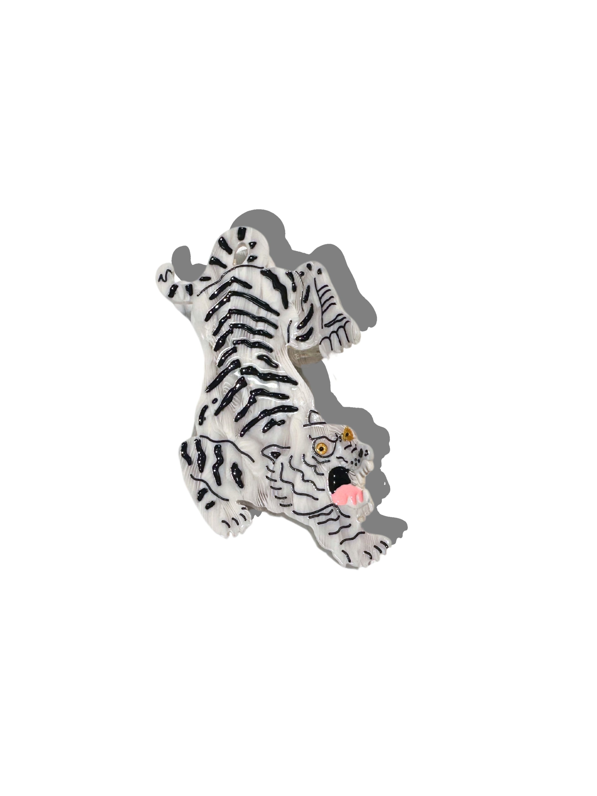 Hand-painted Tiger Animal Claw Hair Clip | Eco-Friendly