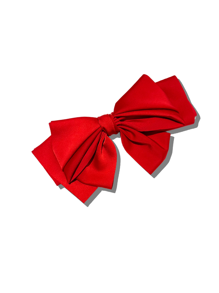 Handmade Satin Bow Hair Clip