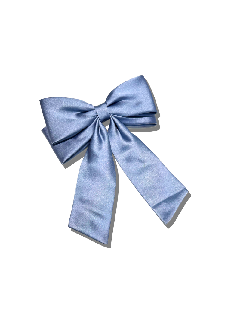 The Perfect Long Satin Hair Bow Barrette