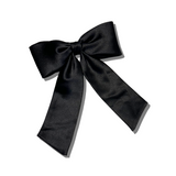 The Perfect Long Satin Hair Bow Barrette