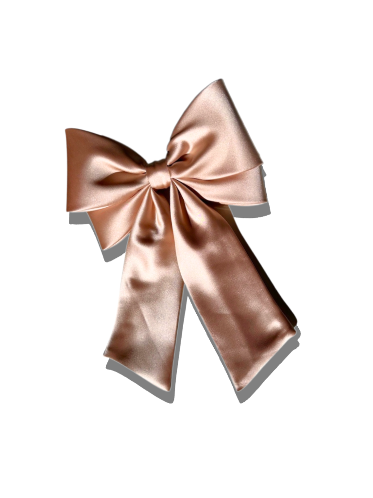 The Perfect Long Satin Hair Bow Barrette