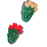 Hand-painted Tulips Flower Claw Hair Clip | Eco-Friendly