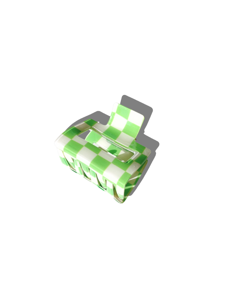 Checkered Chunky Claw Clip | Eco-Friendly