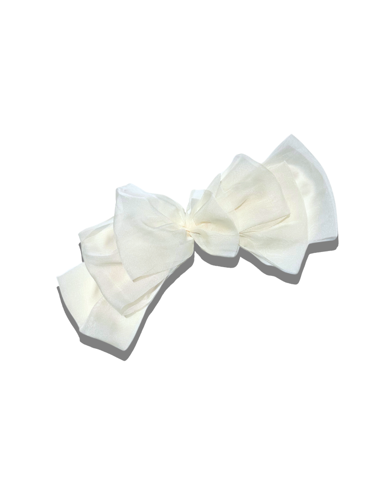 Handmade Organza Bow Hair Clip