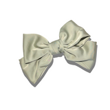 Handmade Perfect Satin Hair Bow Barrette