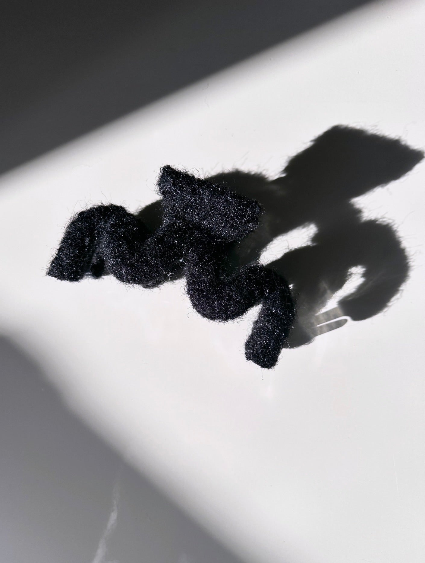 Scandi Wavy Wool Hair Claw Clip