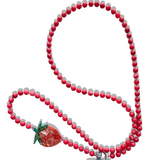 Hand-painted Strawberry Gemstone Crossbody Phone Chain