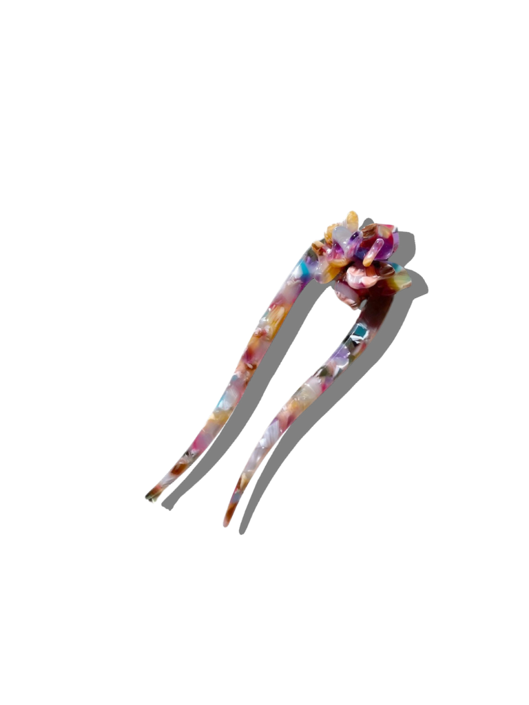 Handmade Flower French Chignon Hair Pin | Eco-Friendly Acetate