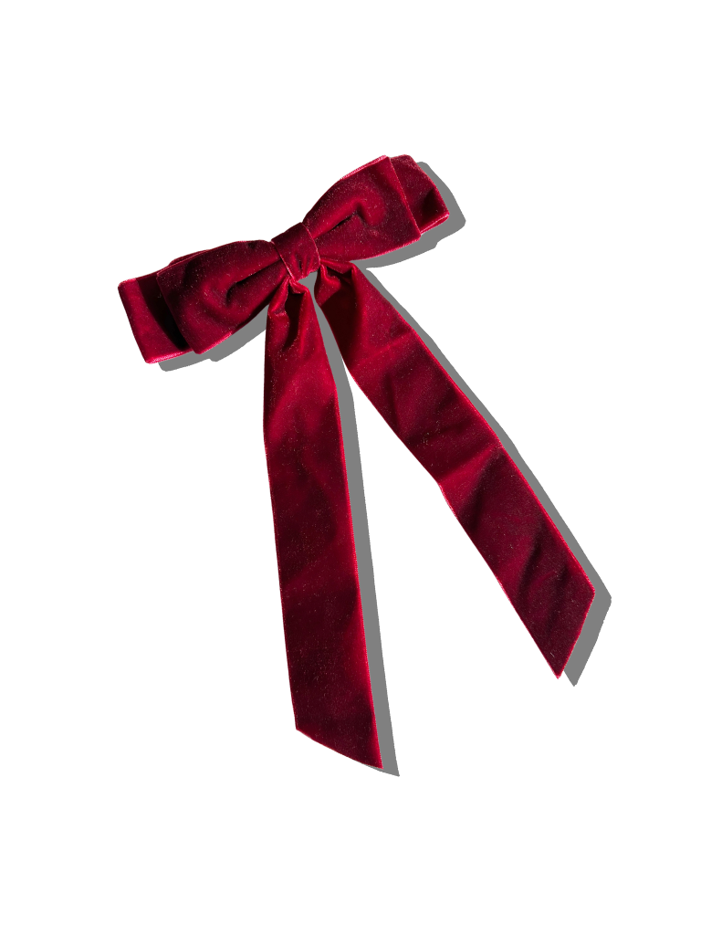 The Perfect Velvet Bow Barrette