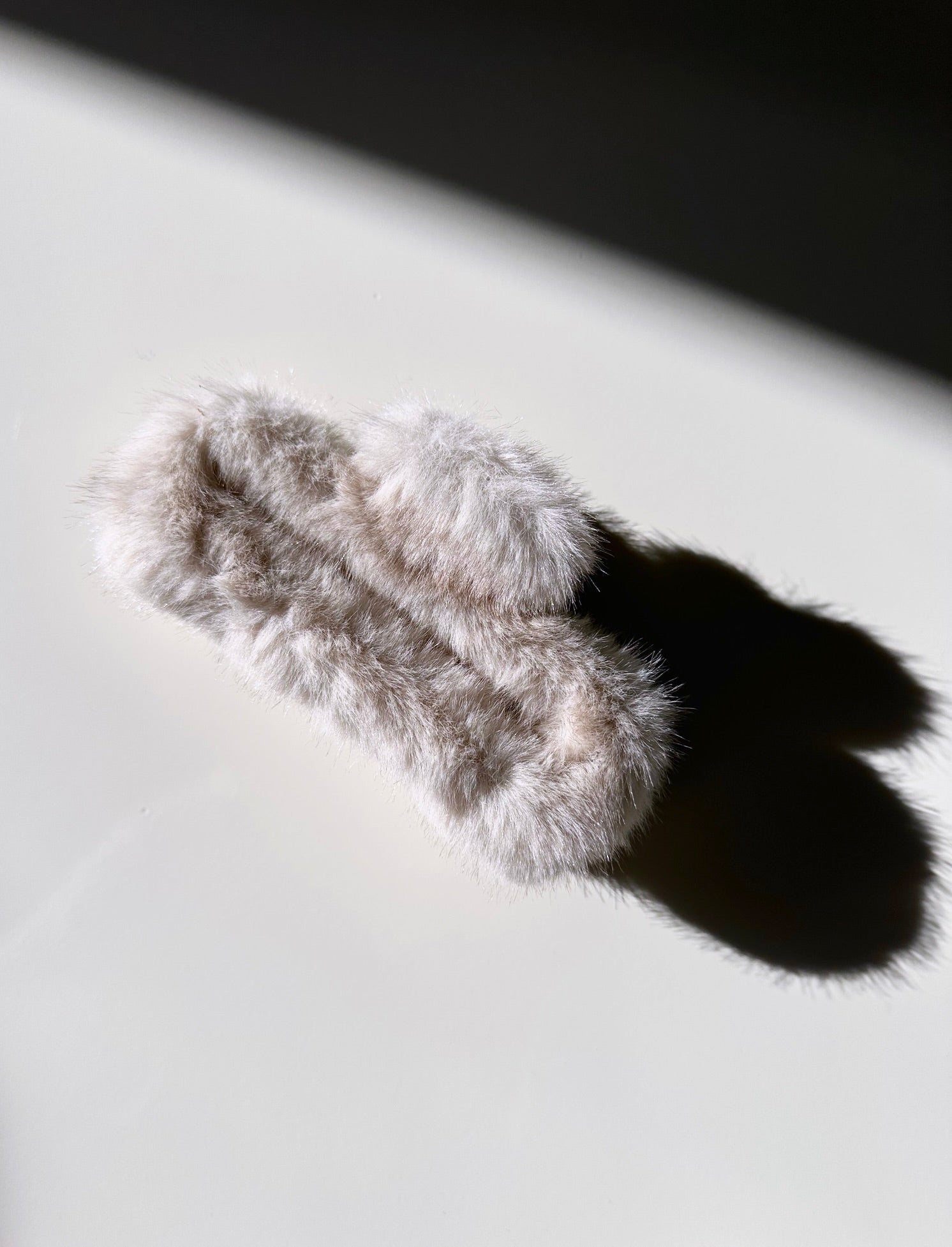 Giant Fluffy Vegan Fur Square Claw Hair Clip