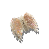 Hand-painted Angel Wings Claw Hair Clip