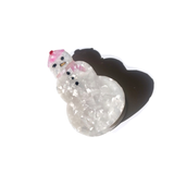 Hand-painted Snowman Holiday Claw Hair Clip | Eco-Friendly