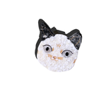 Hand-painted Siamese Cat Face Claw Hair Clip | Eco-Friendly