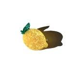 Hand-painted Lemon Fruit Claw Hair Clip | Eco-Friendly