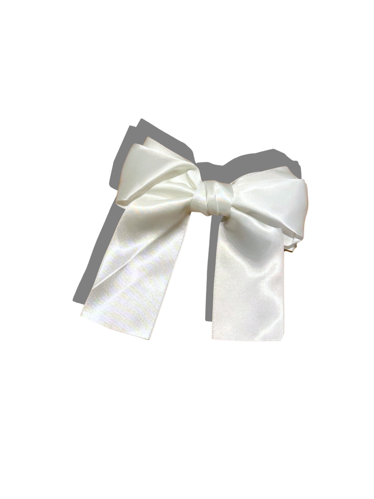 Handmade Satin Hair Bow Clip