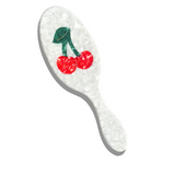 Hand-painted Cherry Acetate 2-1 Daily Hair Brush | Eco-Friendly