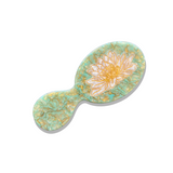 Hand-painted Compact Waterlily 2-1 Perfect Daily Brush | Eco-Friendly