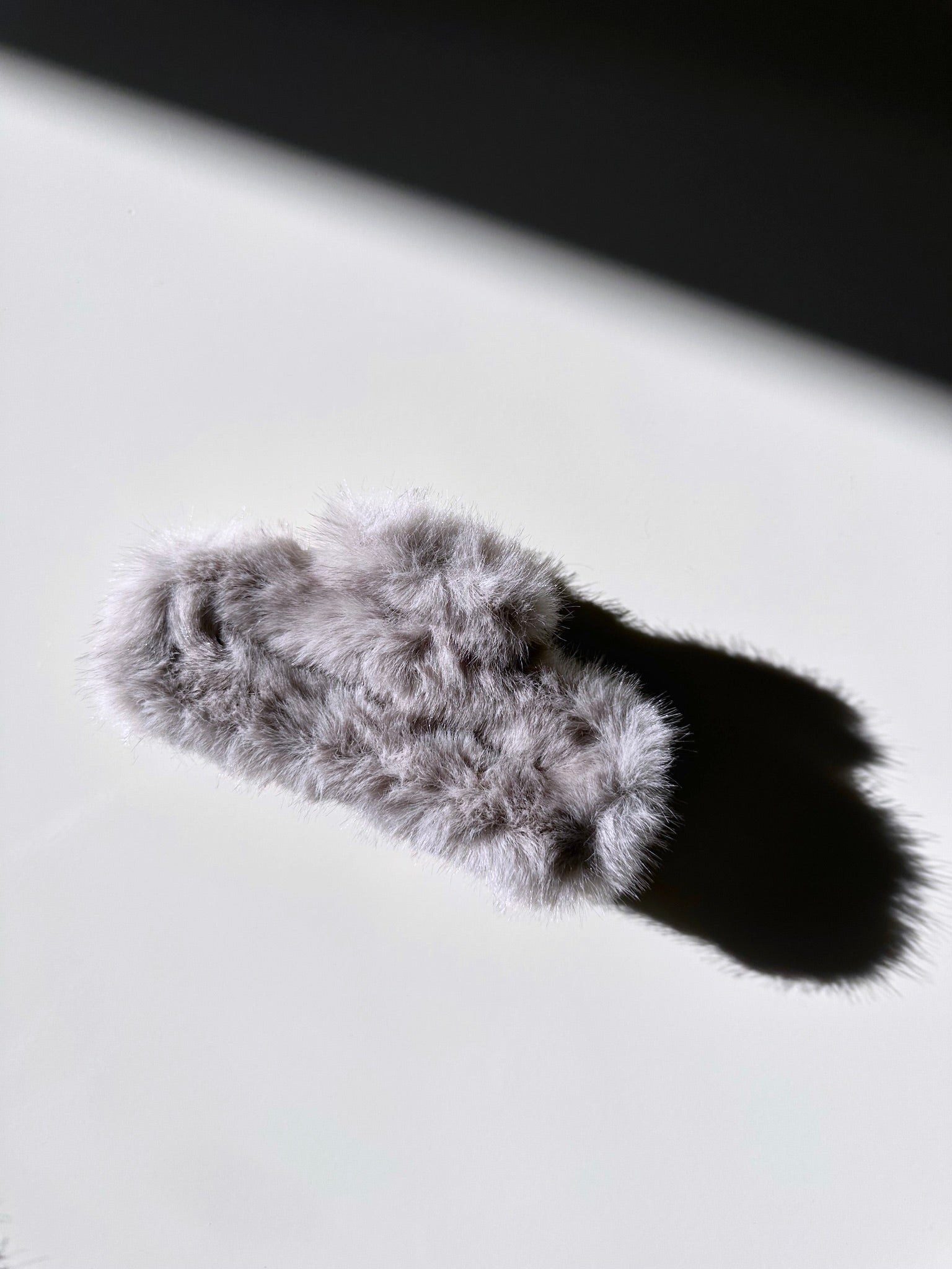 Giant Fluffy Vegan Fur Square Claw Hair Clip